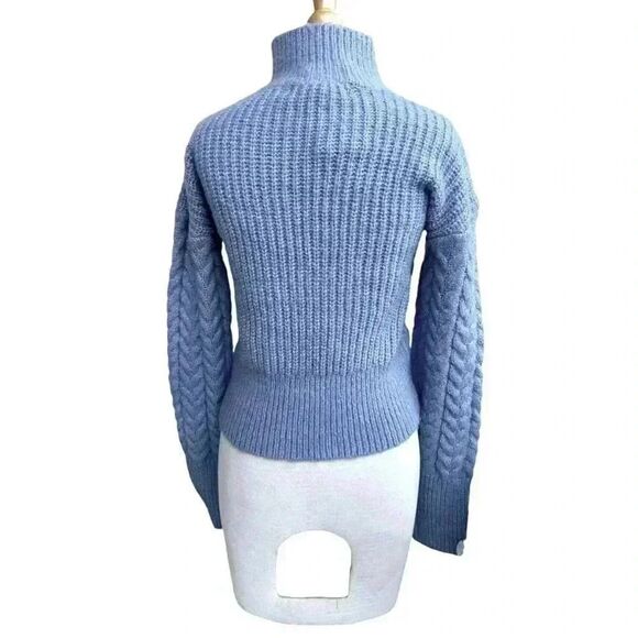 Winter turtleneck sweater periwinkle beautiful soft knit. Kendal & Kylie… - Picture 4 of 7